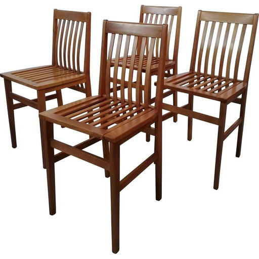 Set van 4 vintage Milano stoelen van Aldo Rossi voor Molteni, jaren 1987