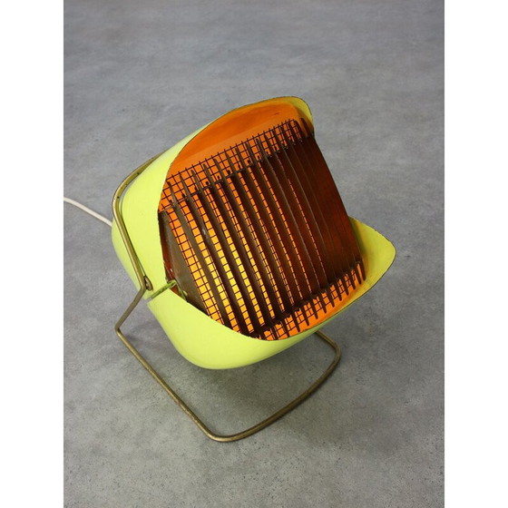 Image 1 of Mid Century Italiaanse gele tafellamp