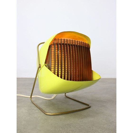 Image 1 of Mid Century Italiaanse gele tafellamp