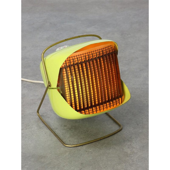 Image 1 of Mid Century Italiaanse gele tafellamp