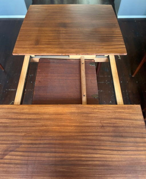 Vintage Uitschuifbare Eettafel Teak