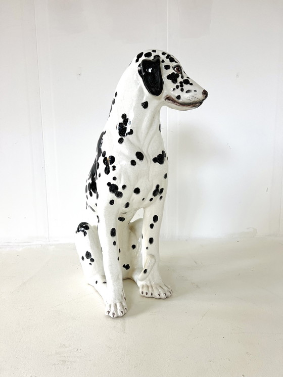 Image 1 of Vintage Italiaanse Keramieken Dalmatiër ‘60