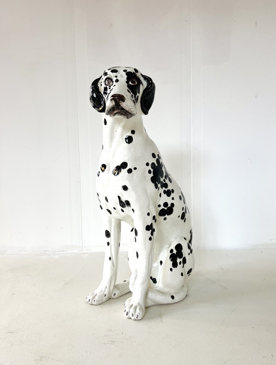 Image 1 of Vintage Italiaanse Keramieken Dalmatiër ‘60
