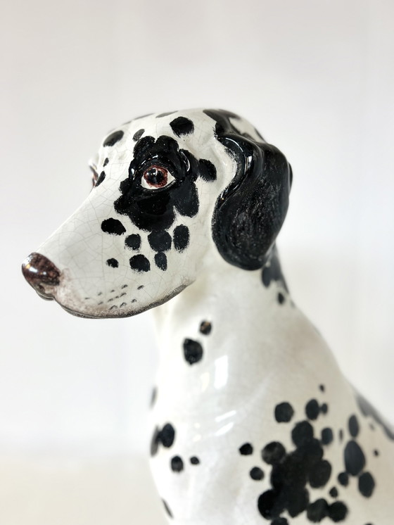 Image 1 of Vintage Italiaanse Keramieken Dalmatiër ‘60