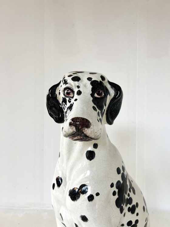 Image 1 of Vintage Italiaanse Keramieken Dalmatiër ‘60