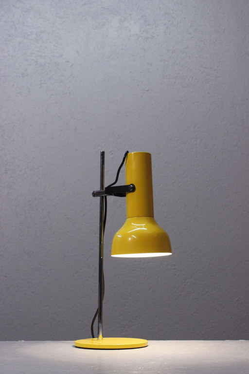 Grote Vintage Design Bureaulamp 1970S Ruimtetijdperk Chroom & Metaal