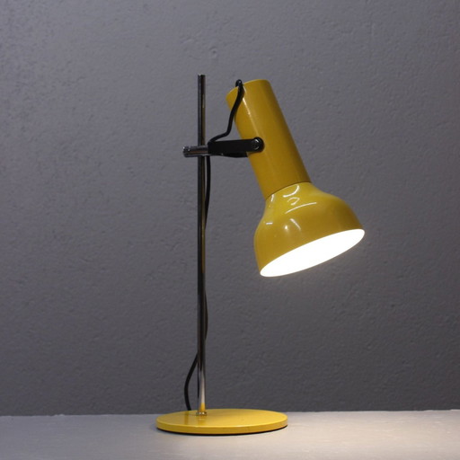 Grote Vintage Design Bureaulamp 1970S Ruimtetijdperk Chroom & Metaal