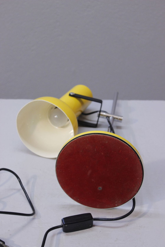 Image 1 of Grote Vintage Design Bureaulamp 1970S Ruimtetijdperk Chroom & Metaal