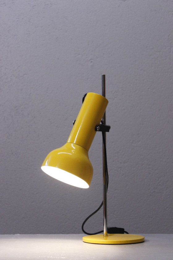 Image 1 of Grote Vintage Design Bureaulamp 1970S Ruimtetijdperk Chroom & Metaal