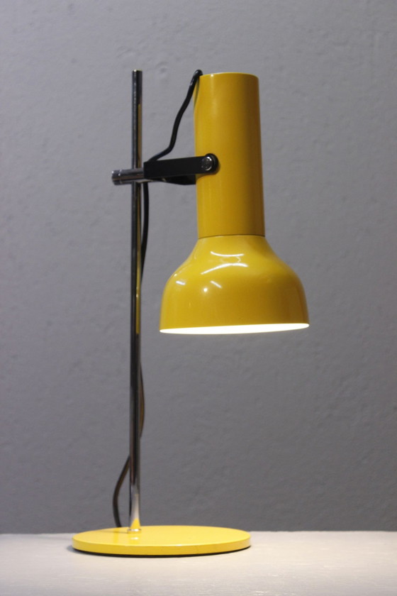 Image 1 of Grote Vintage Design Bureaulamp 1970S Ruimtetijdperk Chroom & Metaal