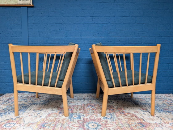 Image 1 of 2X Vintage Deens Design Fauteuils, Fdb Mobler, Erik Ole Jørgensen