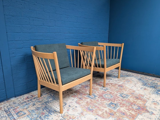 Image 1 of 2X Vintage Deens Design Fauteuils, Fdb Mobler, Erik Ole Jørgensen