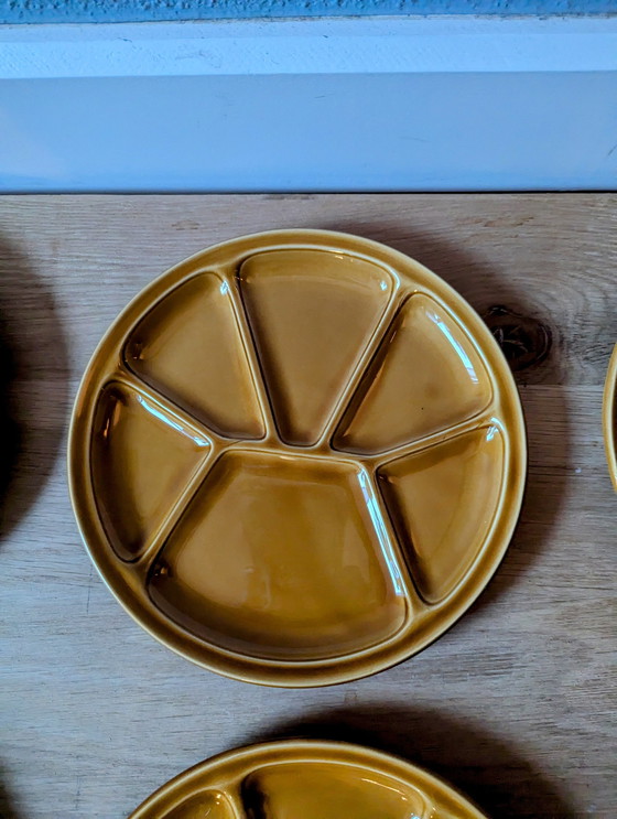 Image 1 of 6 Vintage French Fondue/ Gourmet Plates