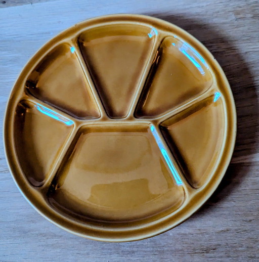 6 Vintage French Fondue/ Gourmet Plates