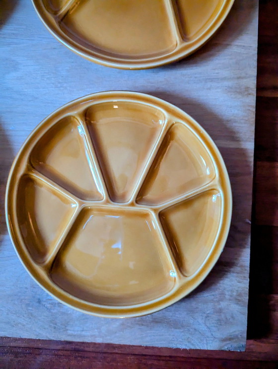 Image 1 of 6 Vintage French Fondue/ Gourmet Plates