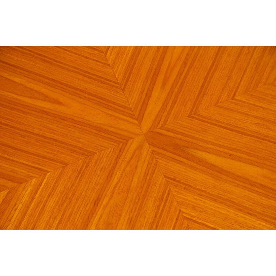 Image 1 of Scandinavische berkenhouten en notenhouten salontafel, 1960