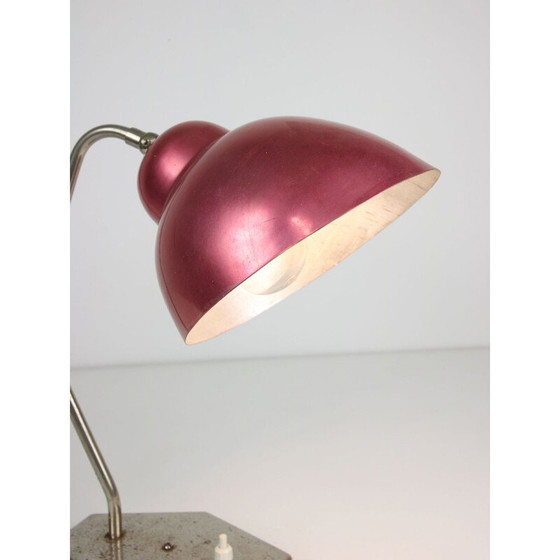 Image 1 of Mid Century rode tafellamp, jaren 1960