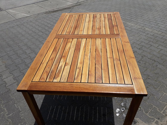 Image 1 of Sunyard Liverpool teak tuintafel 160x90x75(h)cm, demontabel