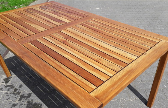 Image 1 of Sunyard Liverpool teak tuintafel 160x90x75(h)cm, demontabel