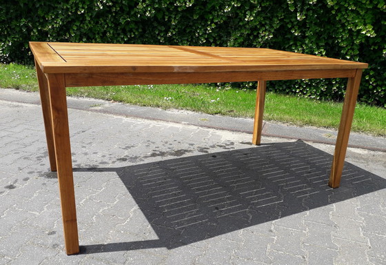 Image 1 of Sunyard Liverpool teak tuintafel 160x90x75(h)cm, demontabel