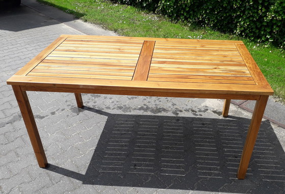 Image 1 of Sunyard Liverpool teak tuintafel 160x90x75(h)cm, demontabel