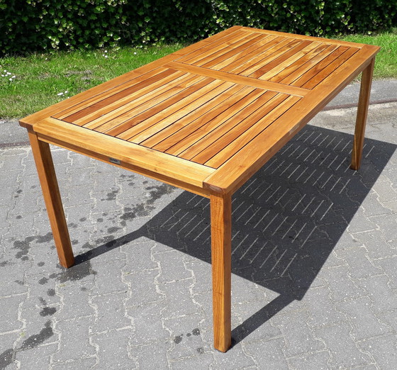 Image 1 of Sunyard Liverpool teak tuintafel 160x90x75(h)cm, demontabel