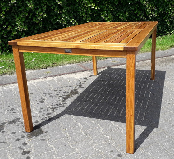 Image 1 of Sunyard Liverpool teak tuintafel 160x90x75(h)cm, demontabel