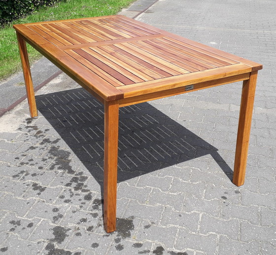 Image 1 of Sunyard Liverpool teak tuintafel 160x90x75(h)cm, demontabel