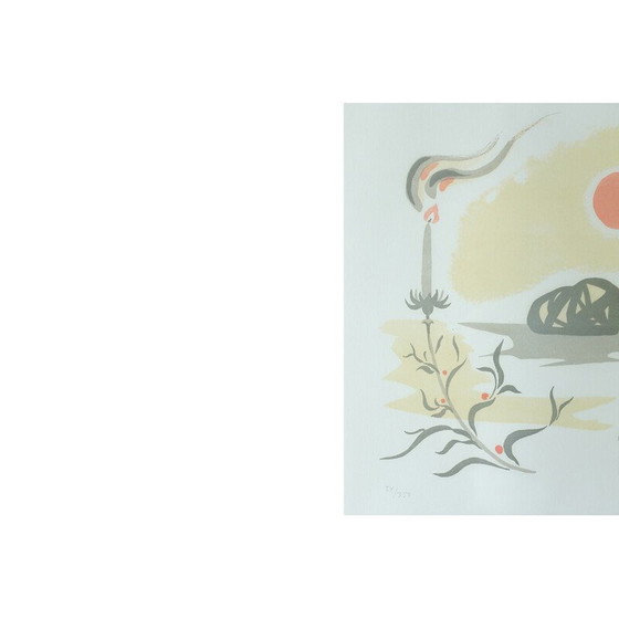 Image 1 of Vintage litho van Stellan Mörner, 1960