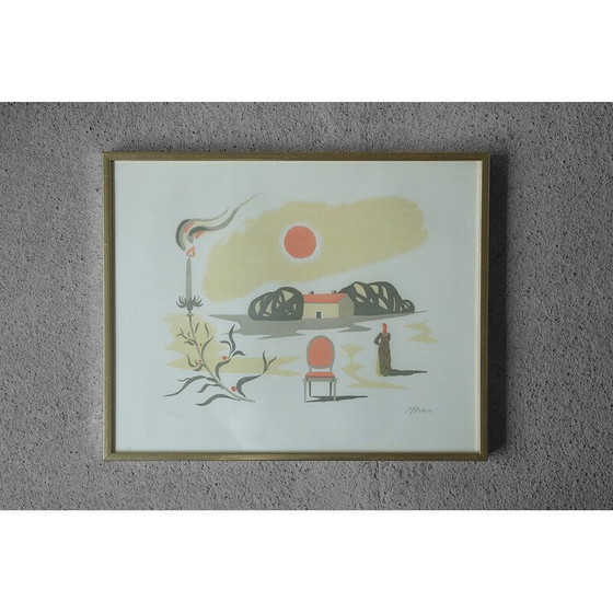 Image 1 of Vintage litho van Stellan Mörner, 1960