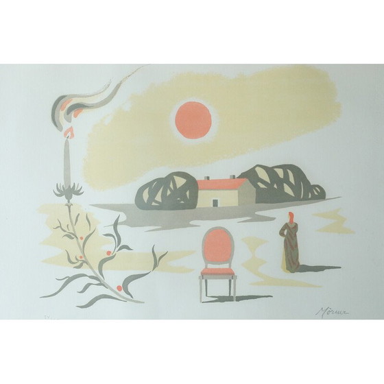 Image 1 of Vintage litho van Stellan Mörner, 1960