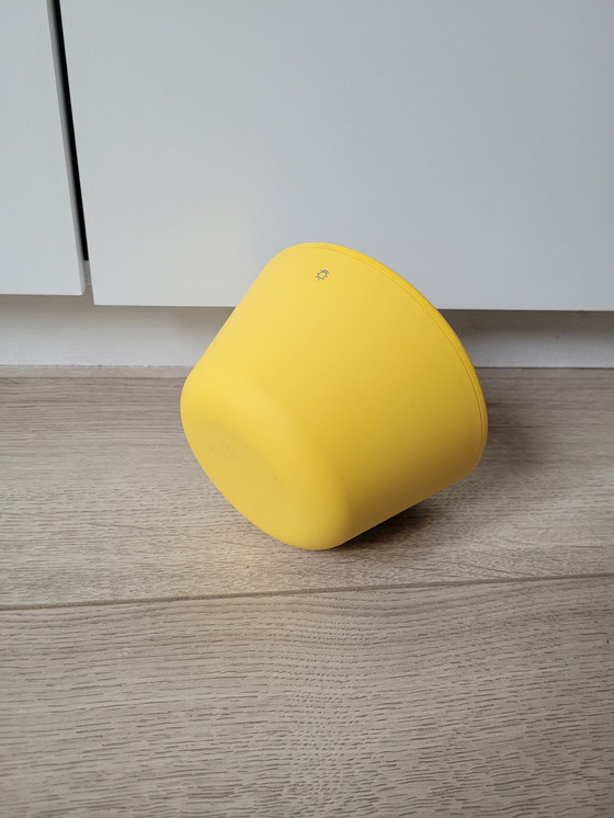 Image 1 of Vintage Ikea Stolpa Gele Tafelklok Door Henrik Preutz