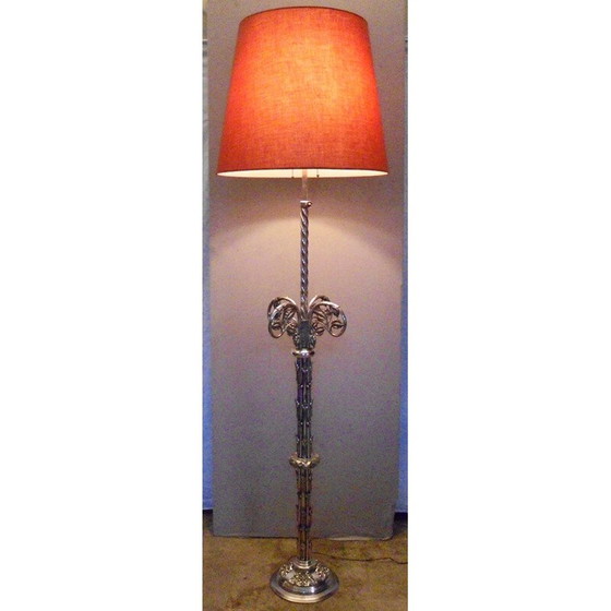 Image 1 of Vintage bronzen vloerlamp 1950