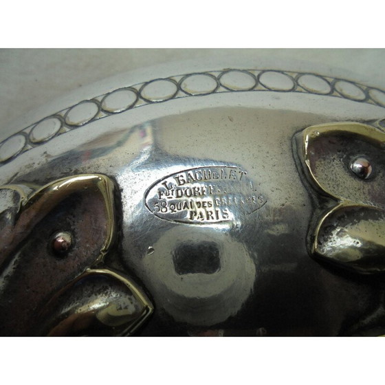 Image 1 of Vintage bronzen vloerlamp 1950