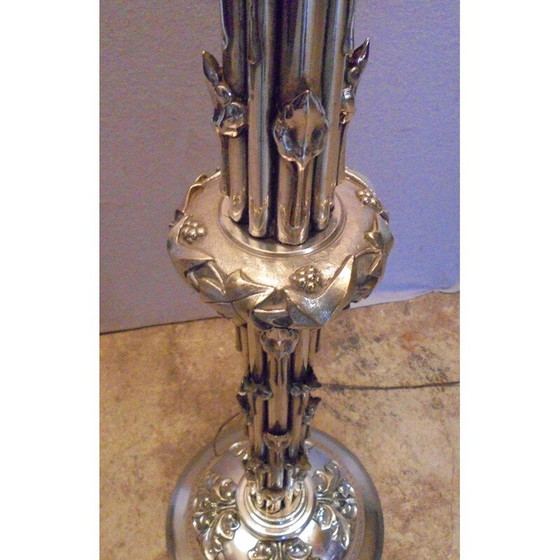 Image 1 of Vintage bronzen vloerlamp 1950