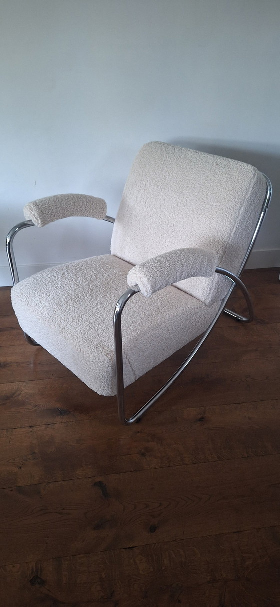 Image 1 of Dyker 20 Fauteuil Ook Wel Nestor Vis Fauteuil Van Anton Lorenz