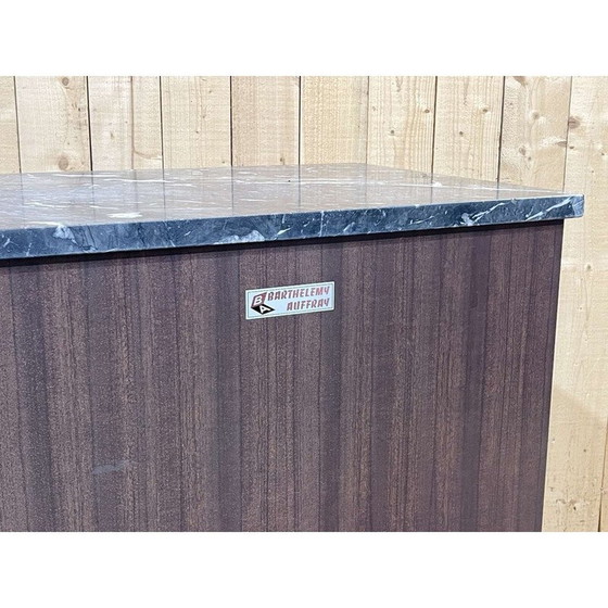 Image 1 of Vintage slager kassa in formica en zwart marmer, 1950