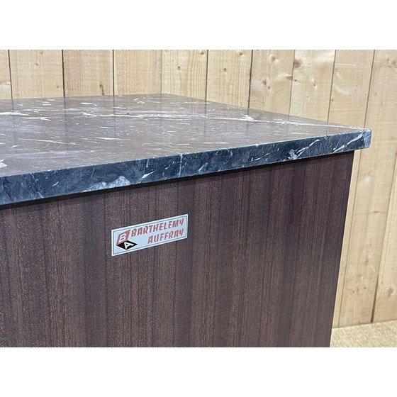 Image 1 of Vintage slager kassa in formica en zwart marmer, 1950