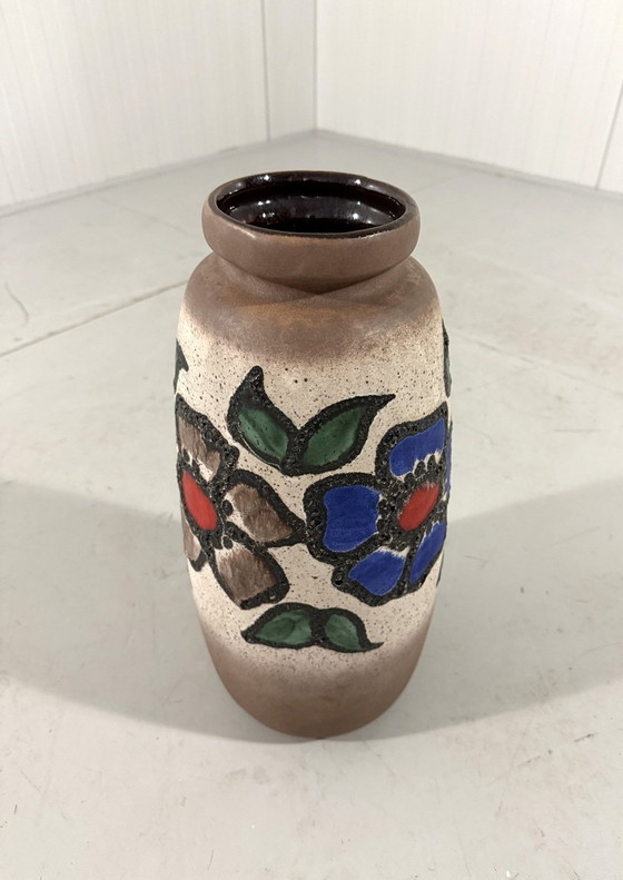 Image 1 of West-Germany Vaas Bloemendecor Vloer Vaas 1960'S