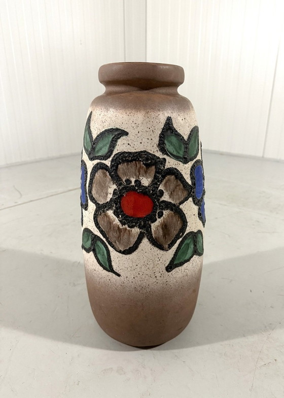 Image 1 of West-Germany Vaas Bloemendecor Vloer Vaas 1960'S