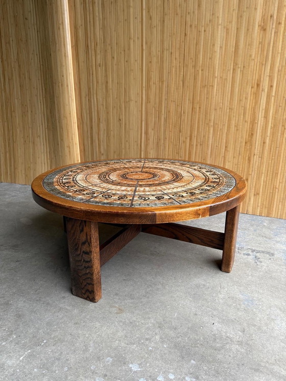 Image 1 of Vintage Ronde Salontafel Ebbe Sørensen 1970S