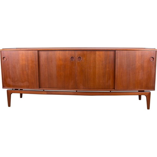 Vintage Deense buffetkast in teakhout van Arne Hovmand-Olsen voor Mogens Kold, 1960