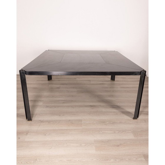 Image 1 of Vintage eettafel Model T210 in staal en polyester door Osvaldo Borsani voor Progetti Tecno, Italië 1970