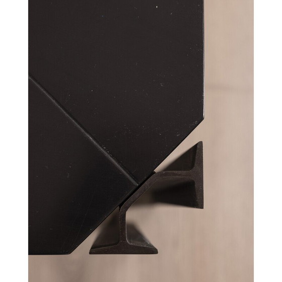 Image 1 of Vintage eettafel Model T210 in staal en polyester door Osvaldo Borsani voor Progetti Tecno, Italië 1970