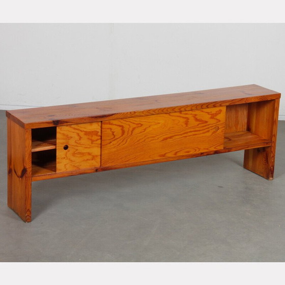 Image 1 of Vintage grenen dressoir met 2 schuifdeuren, 1960