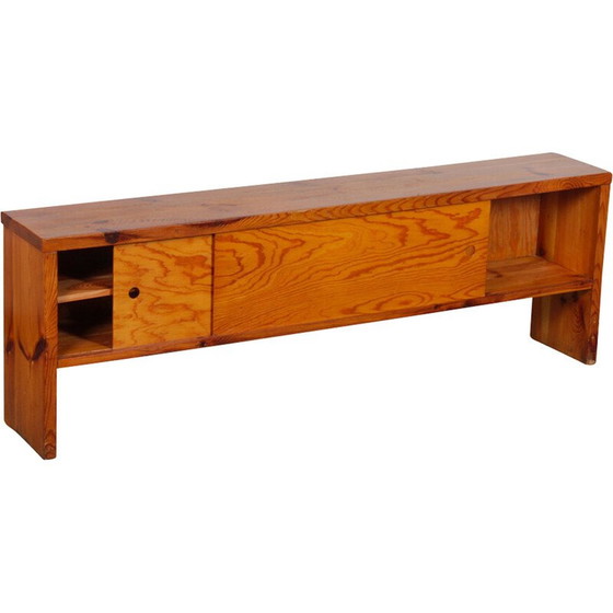 Image 1 of Vintage grenen dressoir met 2 schuifdeuren, 1960