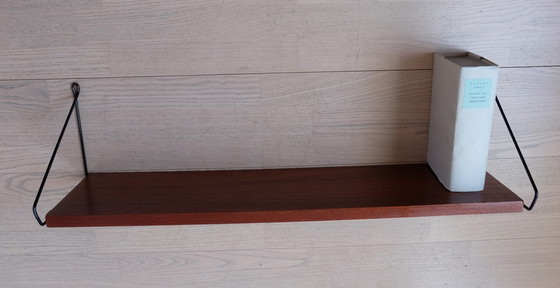 Image 1 of Origineel Nisse Strinning String plank Wandplank Teak Okaeb