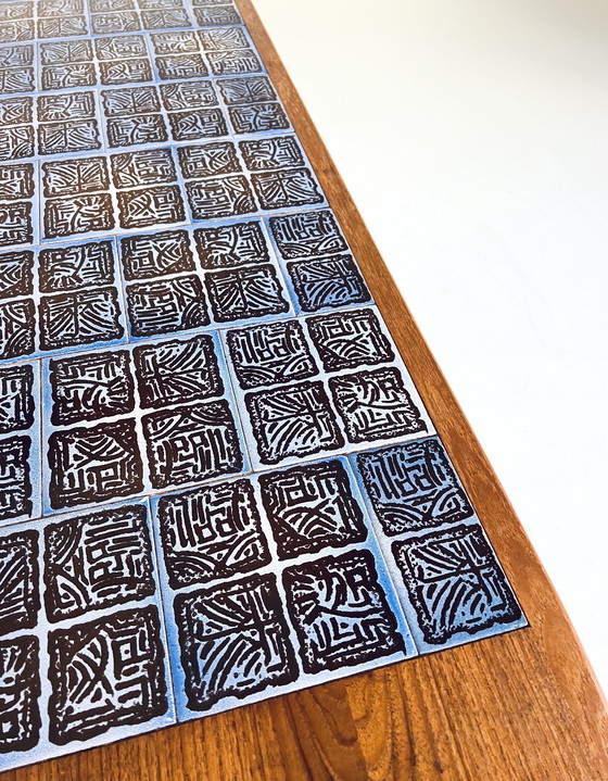 Image 1 of Deense Salontafel Teak & Keramiek ‘60