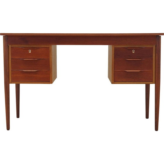 Image 1 of Teakhouten bureau, Deens ontwerp, jaren 1960, productie: Denemarken