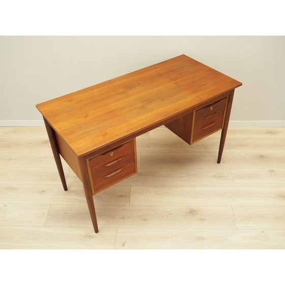 Image 1 of Teakhouten bureau, Deens ontwerp, jaren 1960, productie: Denemarken